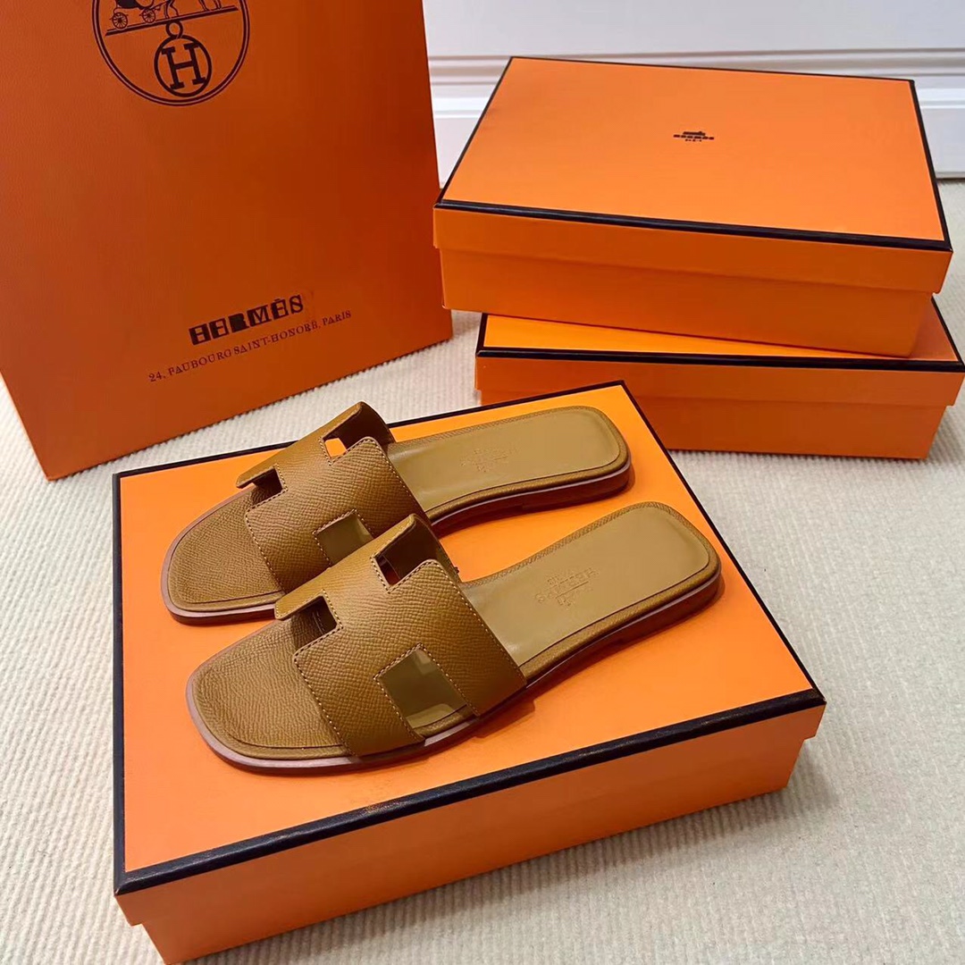 에르메스 올수공 오란 슬리퍼 샌들 앱송 38